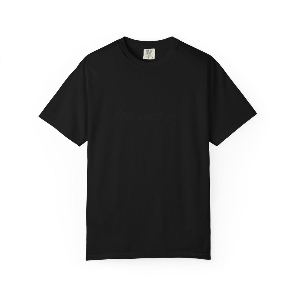 Low energy T-Shirt — Minimal Script Graphic Tee 