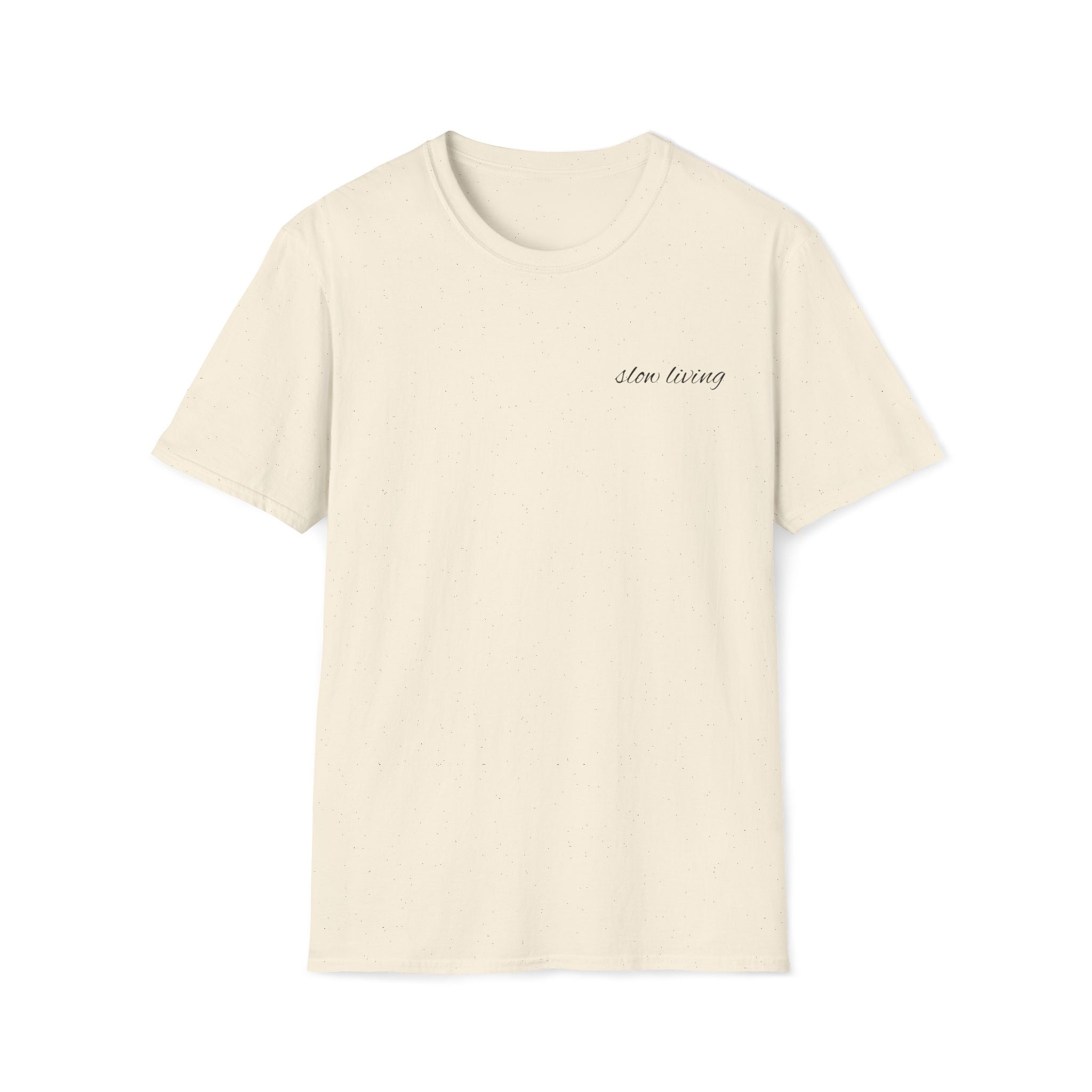 Slow Living Minimal Script Tee