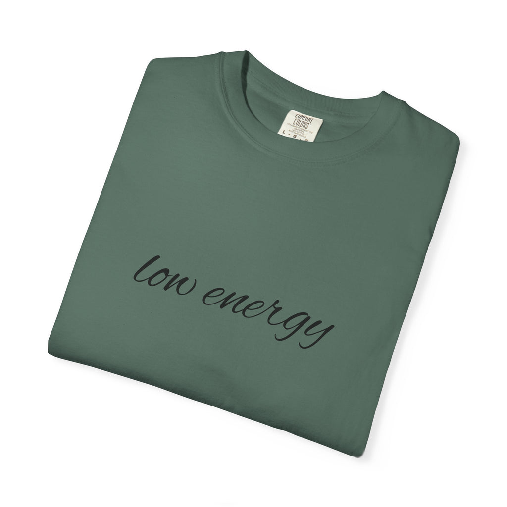 Low energy T-Shirt — Minimal Script Graphic Tee 