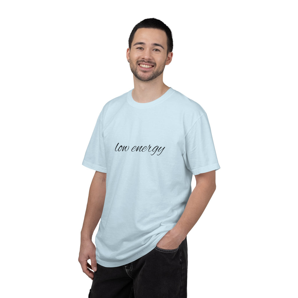 Low energy T-Shirt — Minimal Script Graphic Tee 