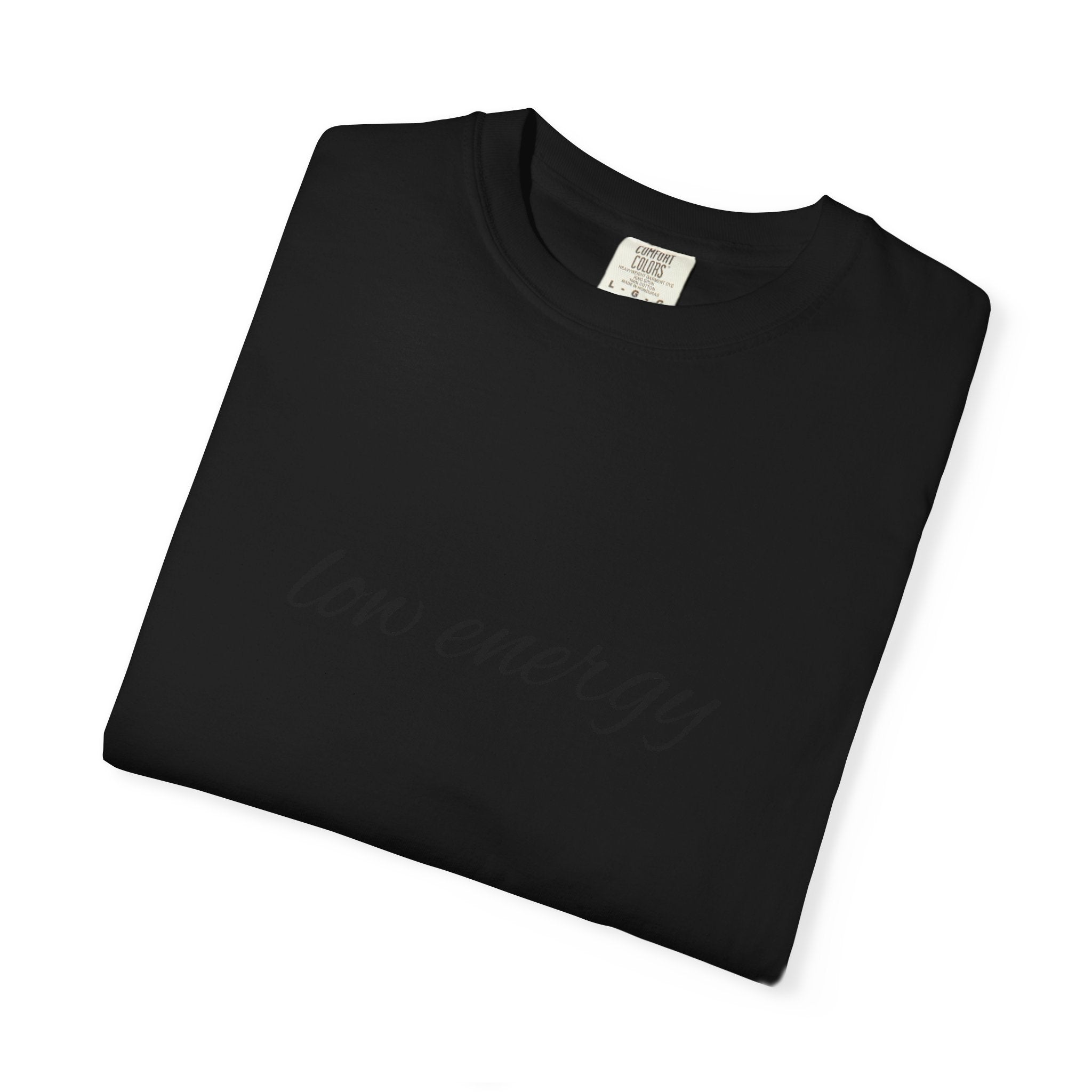 Low energy T-Shirt — Minimal Script Graphic Tee 