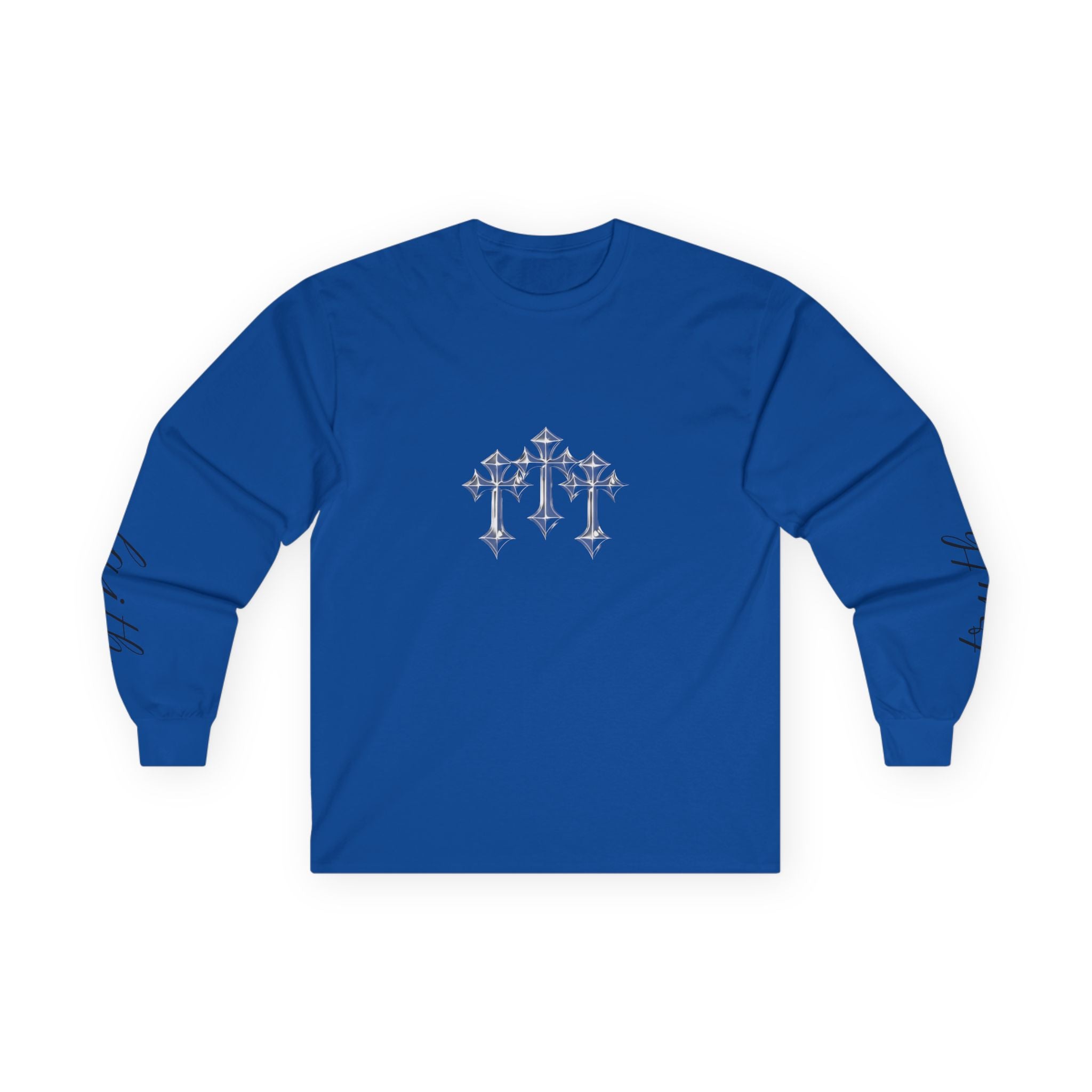 Faith Crosses Long Sleeve 100% cotton