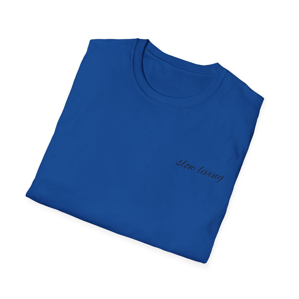 Slow Living Minimal Script Tee
