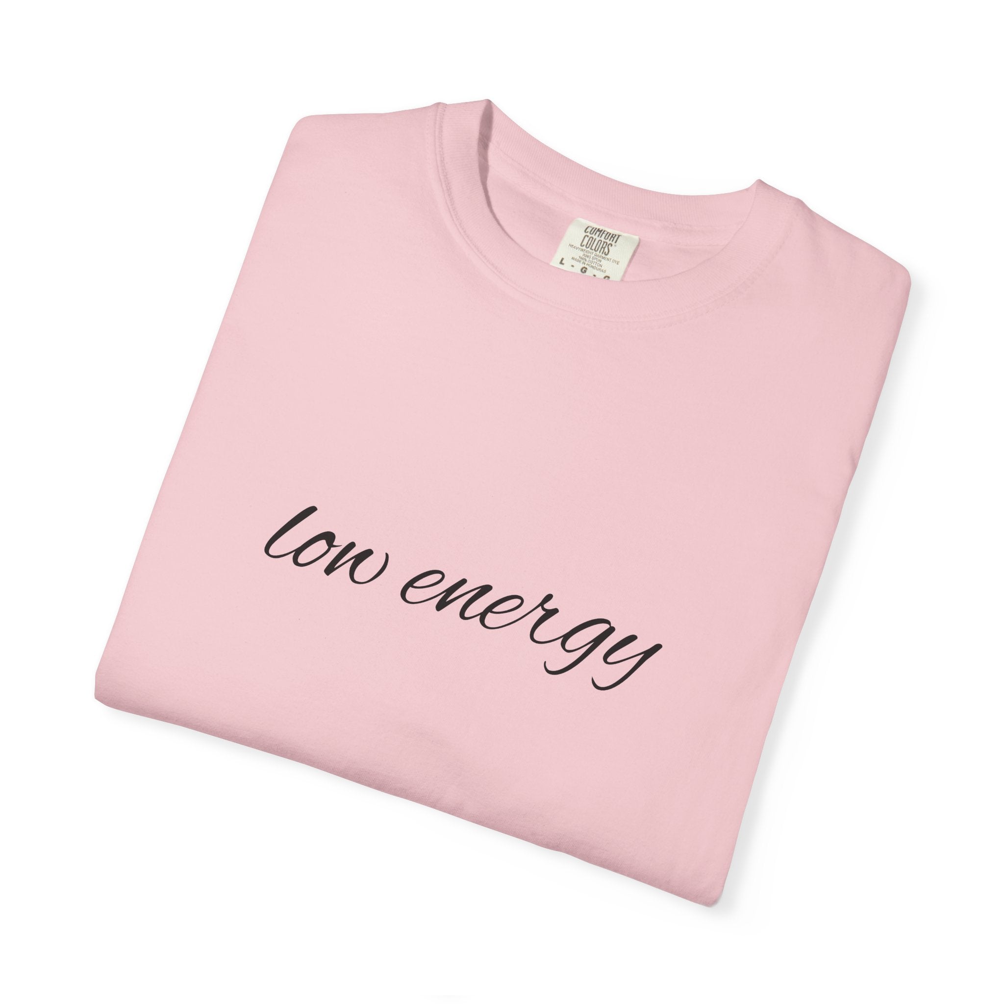 Low energy T-Shirt — Minimal Script Graphic Tee 