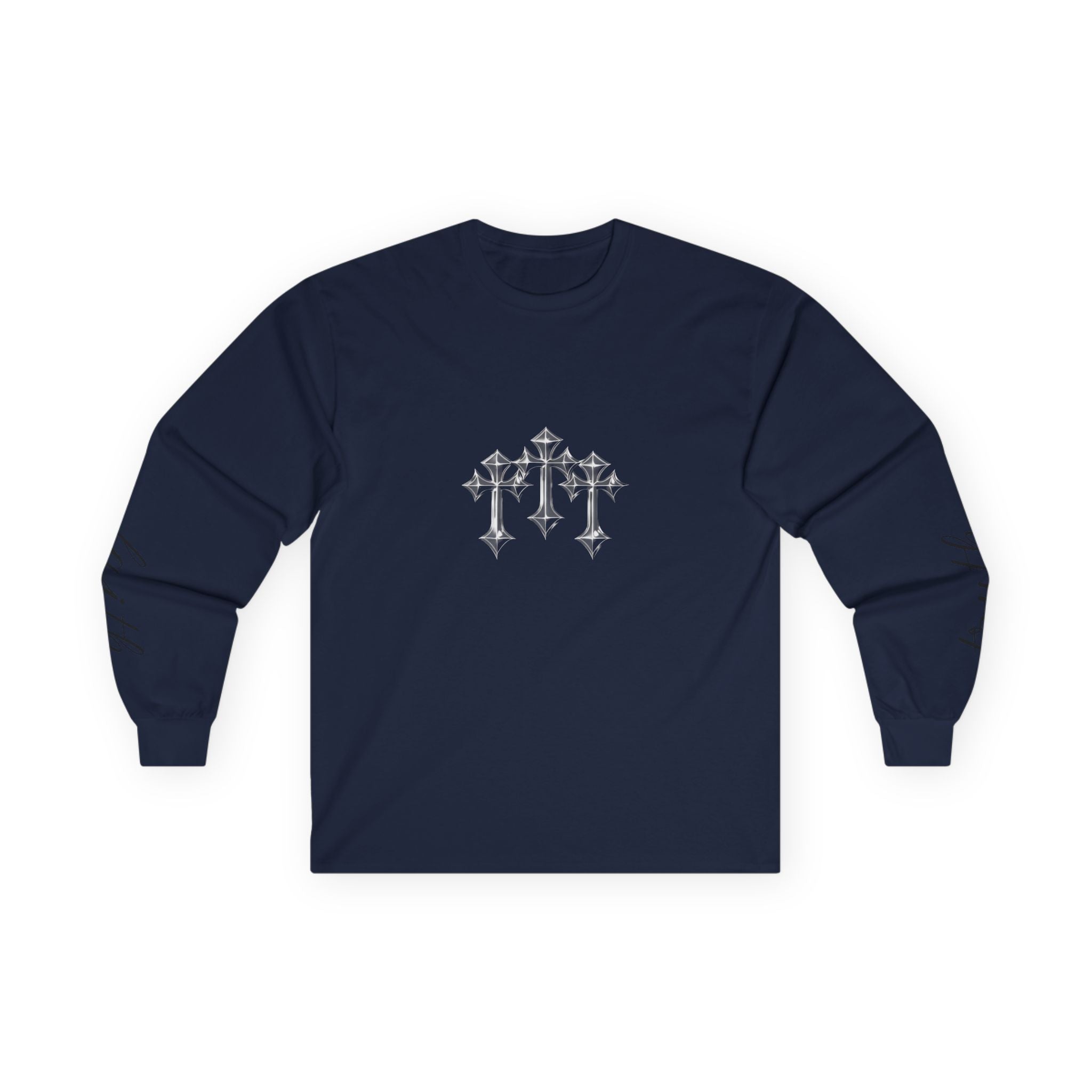 Faith Crosses Long Sleeve 100% cotton