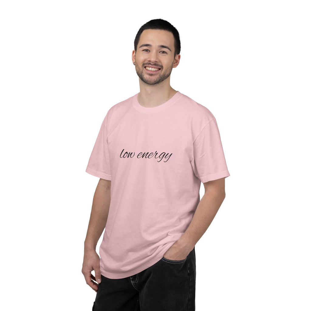 Low energy T-Shirt — Minimal Script Graphic Tee 