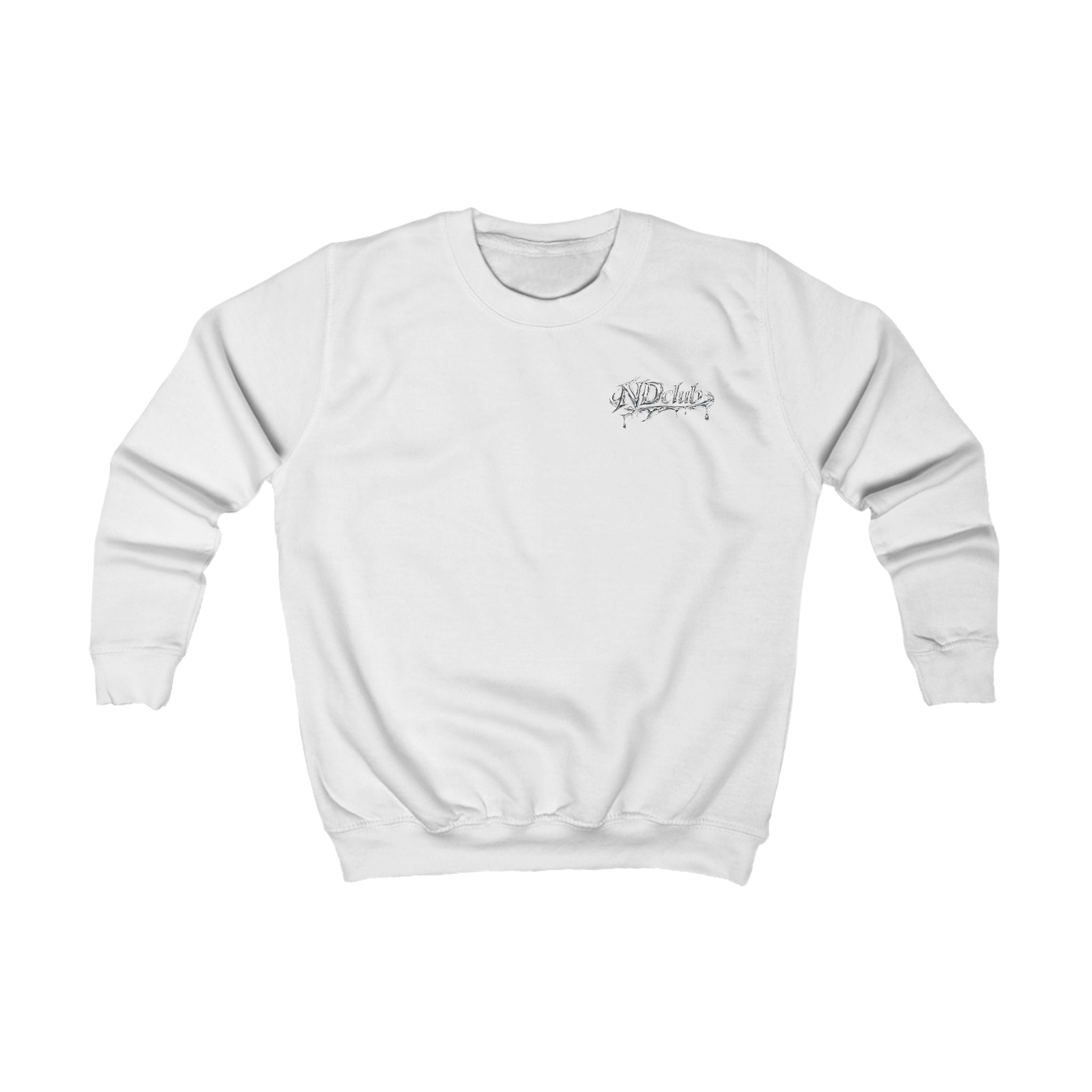 Kids White NDclub Sweatshirt