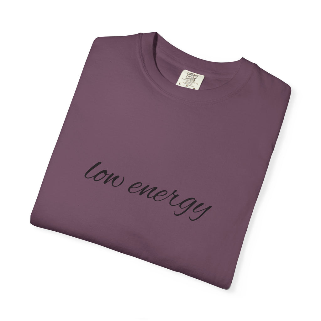 Low energy T-Shirt — Minimal Script Graphic Tee 