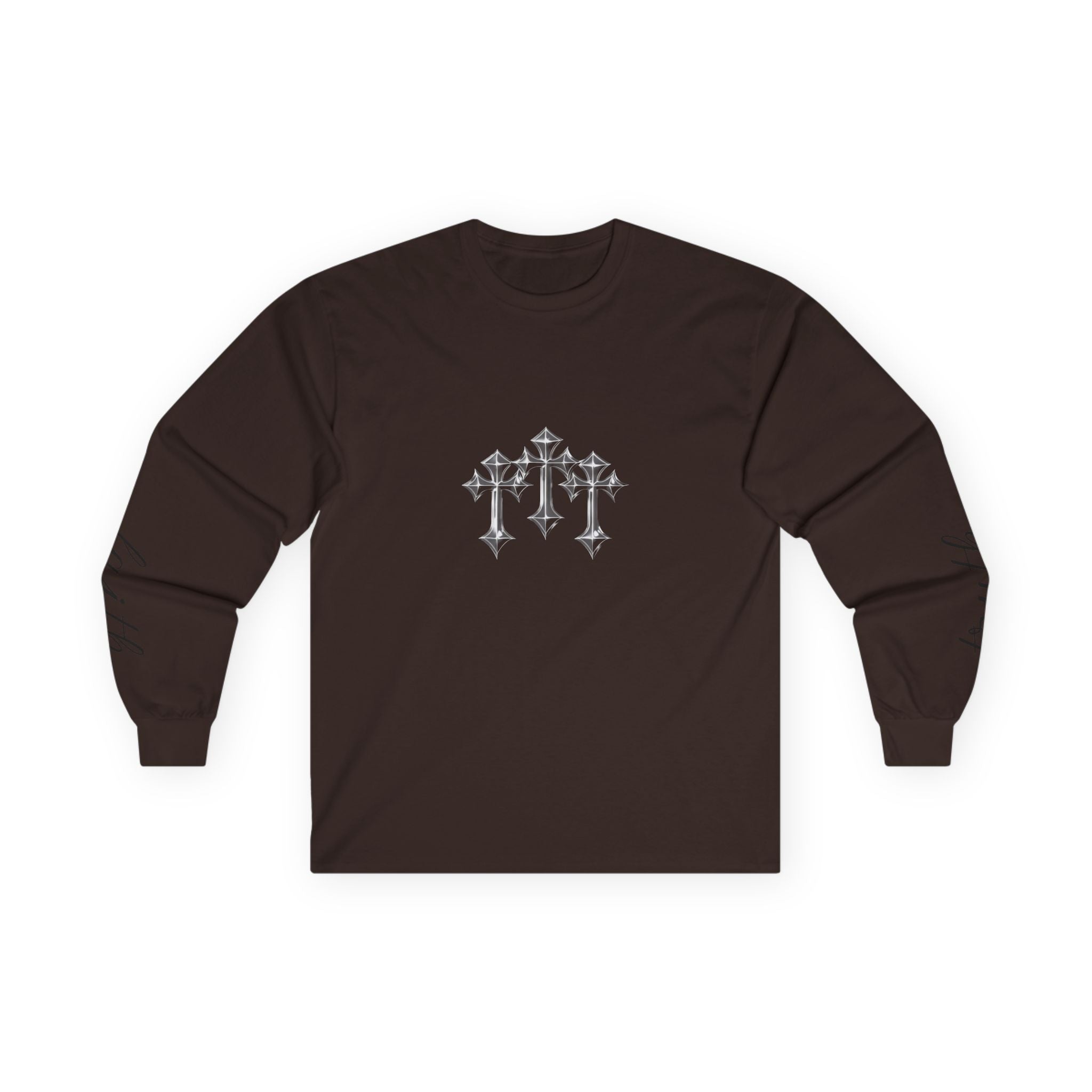 Faith Crosses Long Sleeve 100% cotton