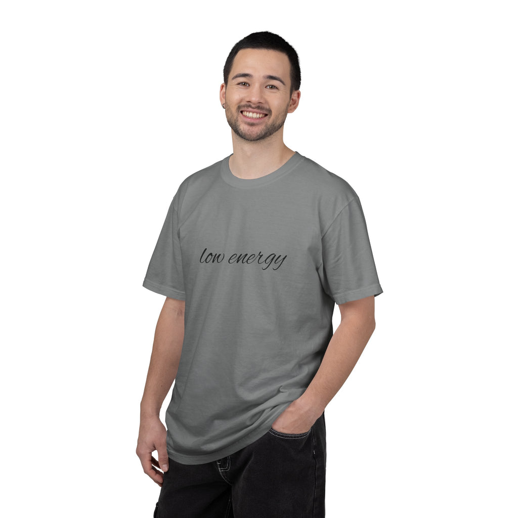 Low energy T-Shirt — Minimal Script Graphic Tee 