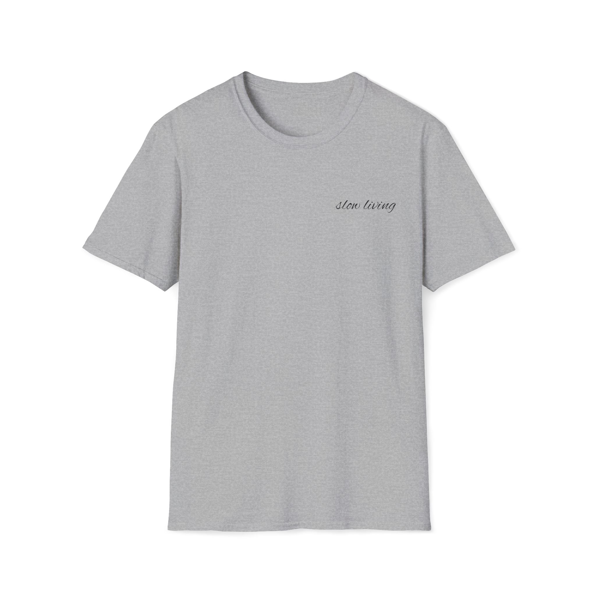 Slow Living Minimal Script Tee