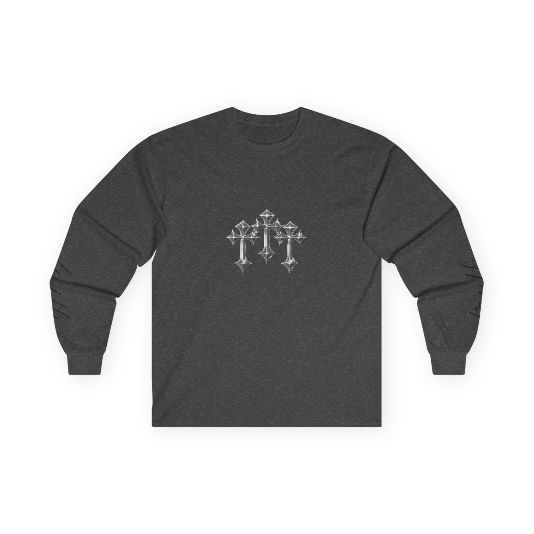 Faith Crosses Long Sleeve 100% cotton