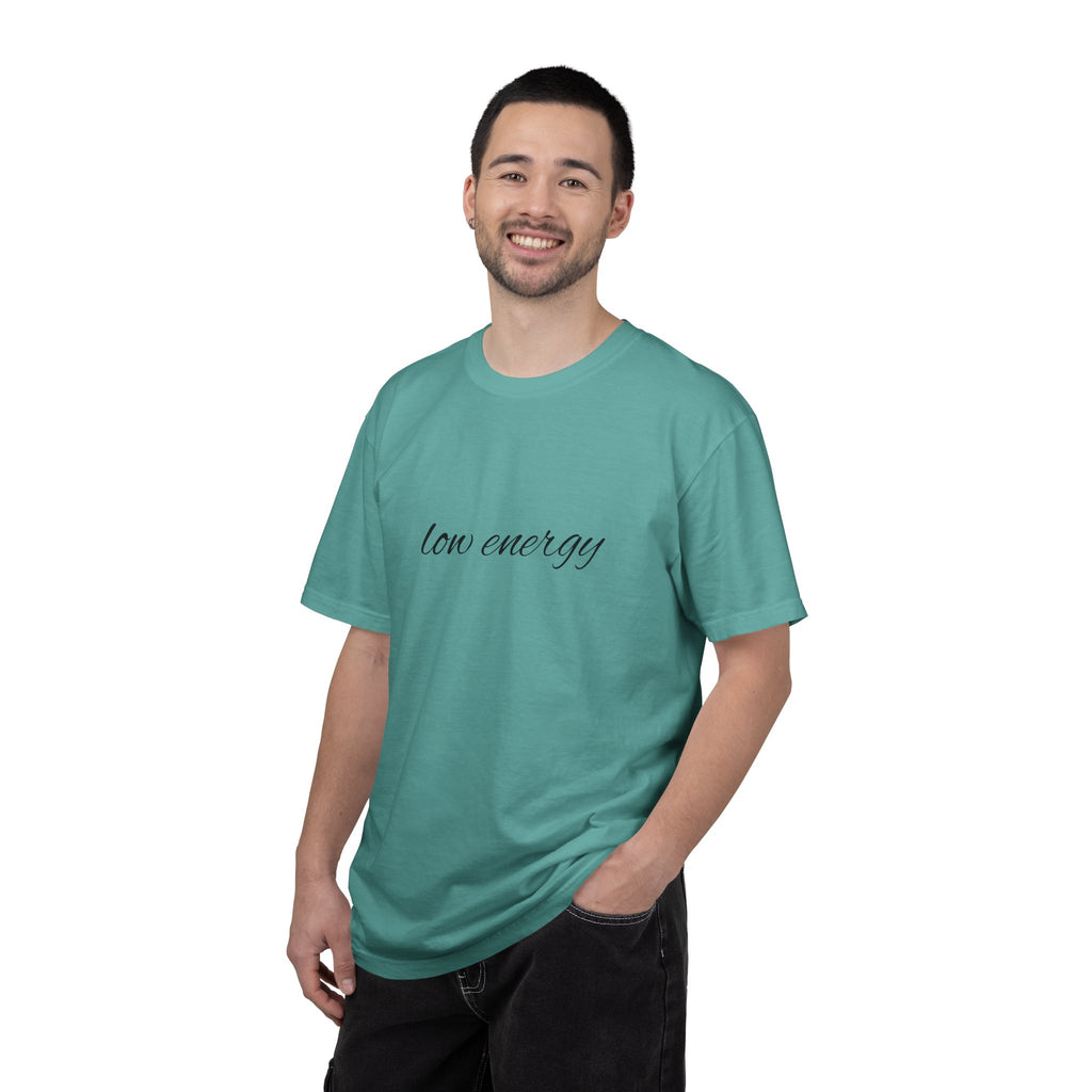 Low energy T-Shirt — Minimal Script Graphic Tee 