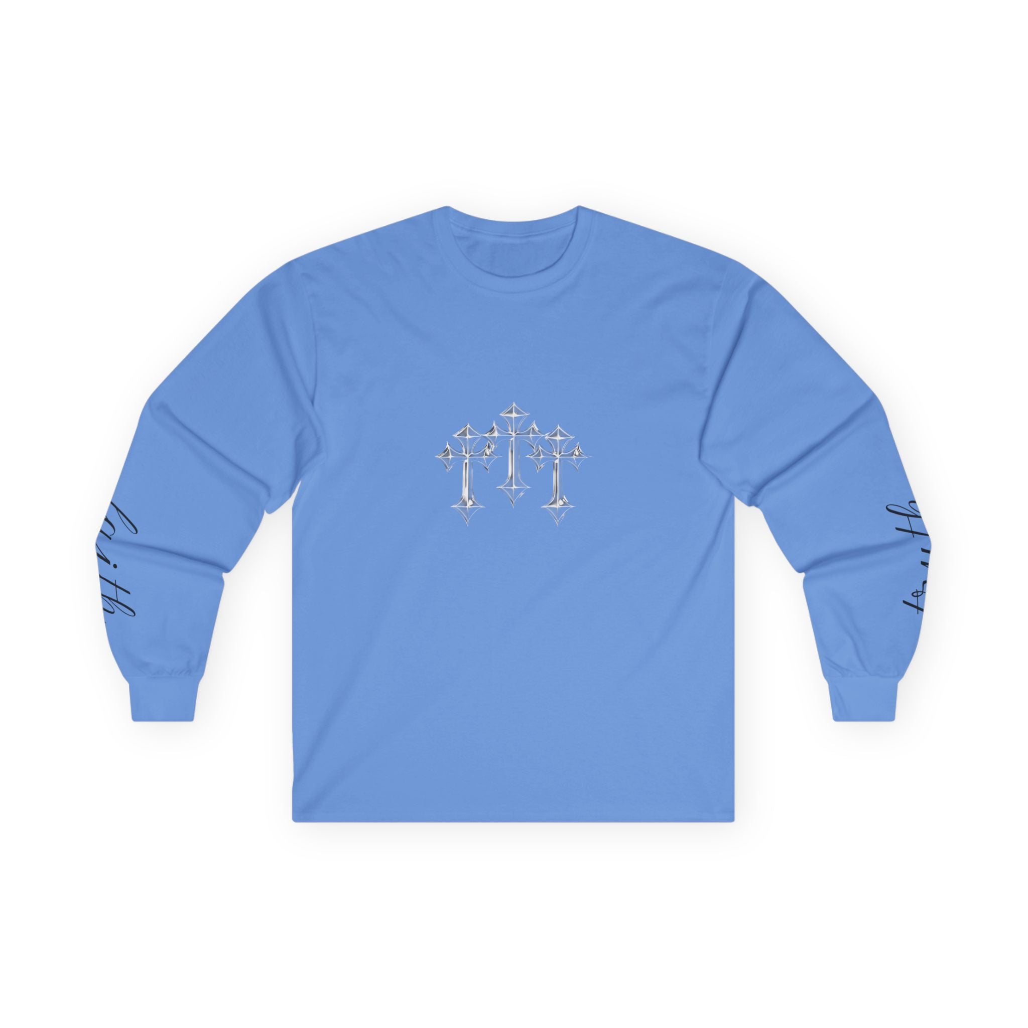 Faith Crosses Long Sleeve 100% cotton