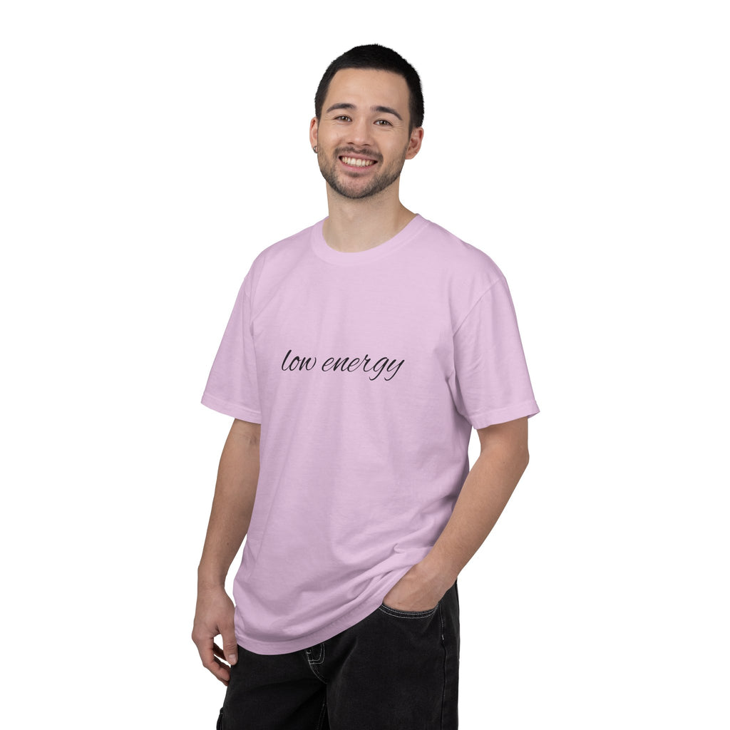 Low energy T-Shirt — Minimal Script Graphic Tee 