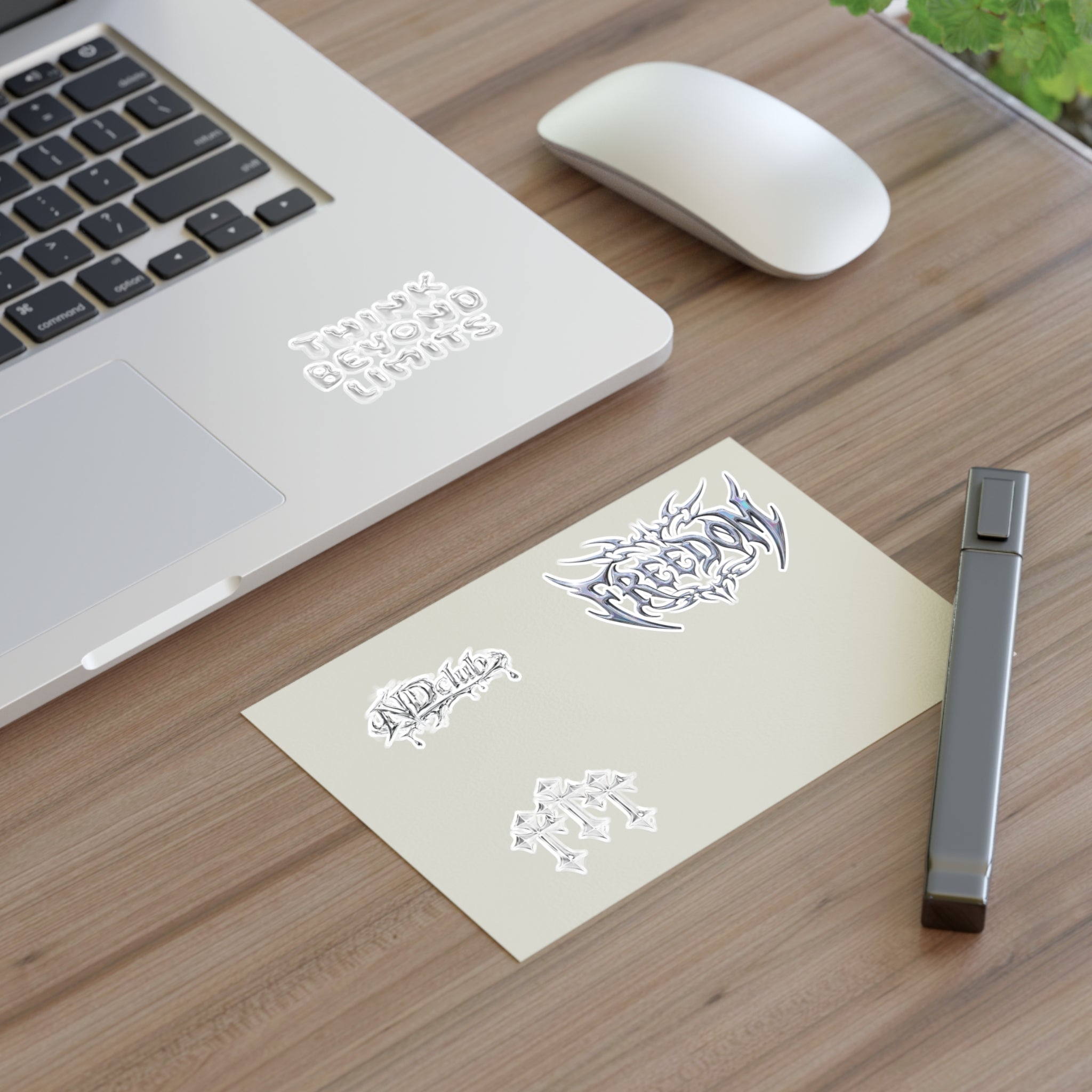 Chrome Metal Sticker Sheet