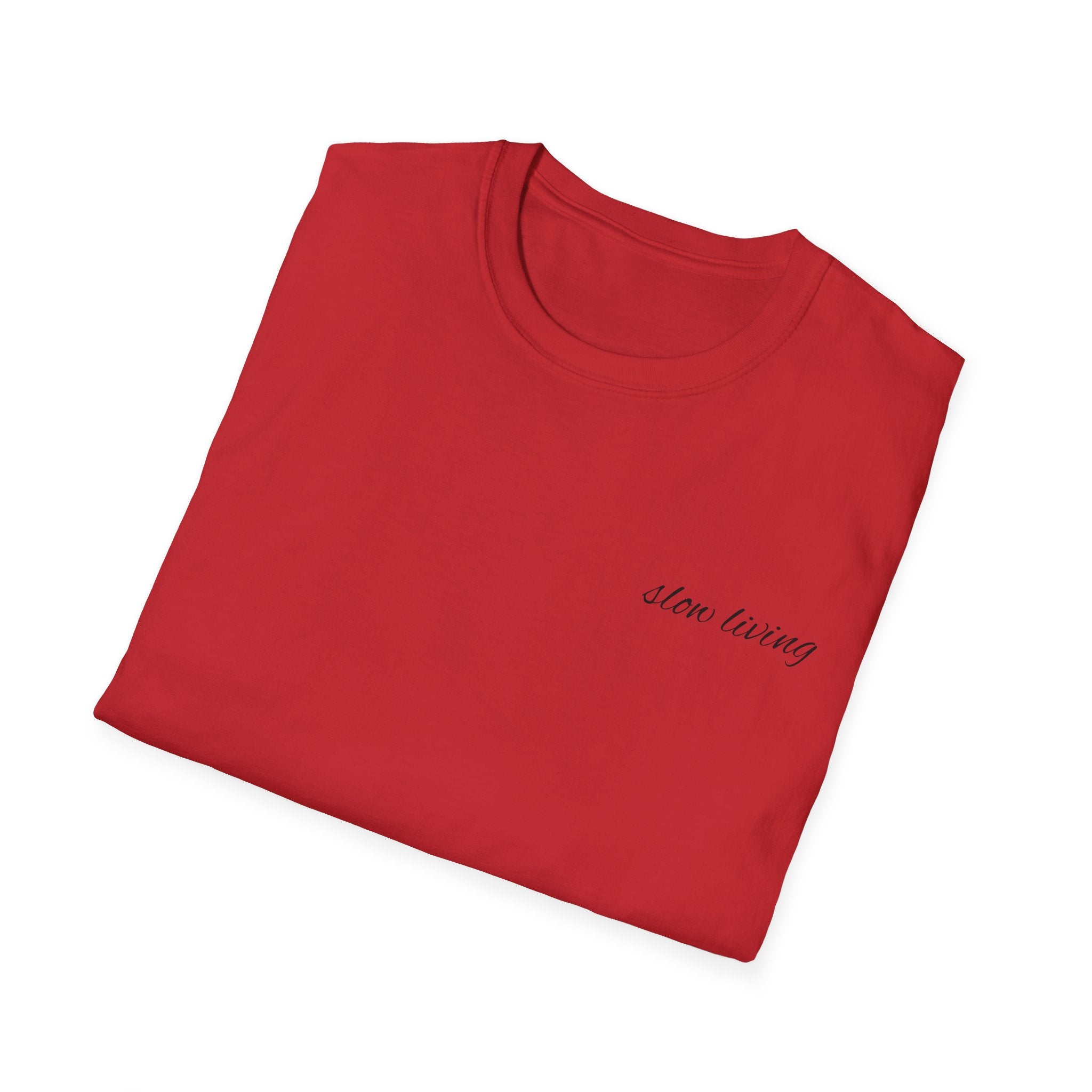 Slow Living Minimal Script Tee