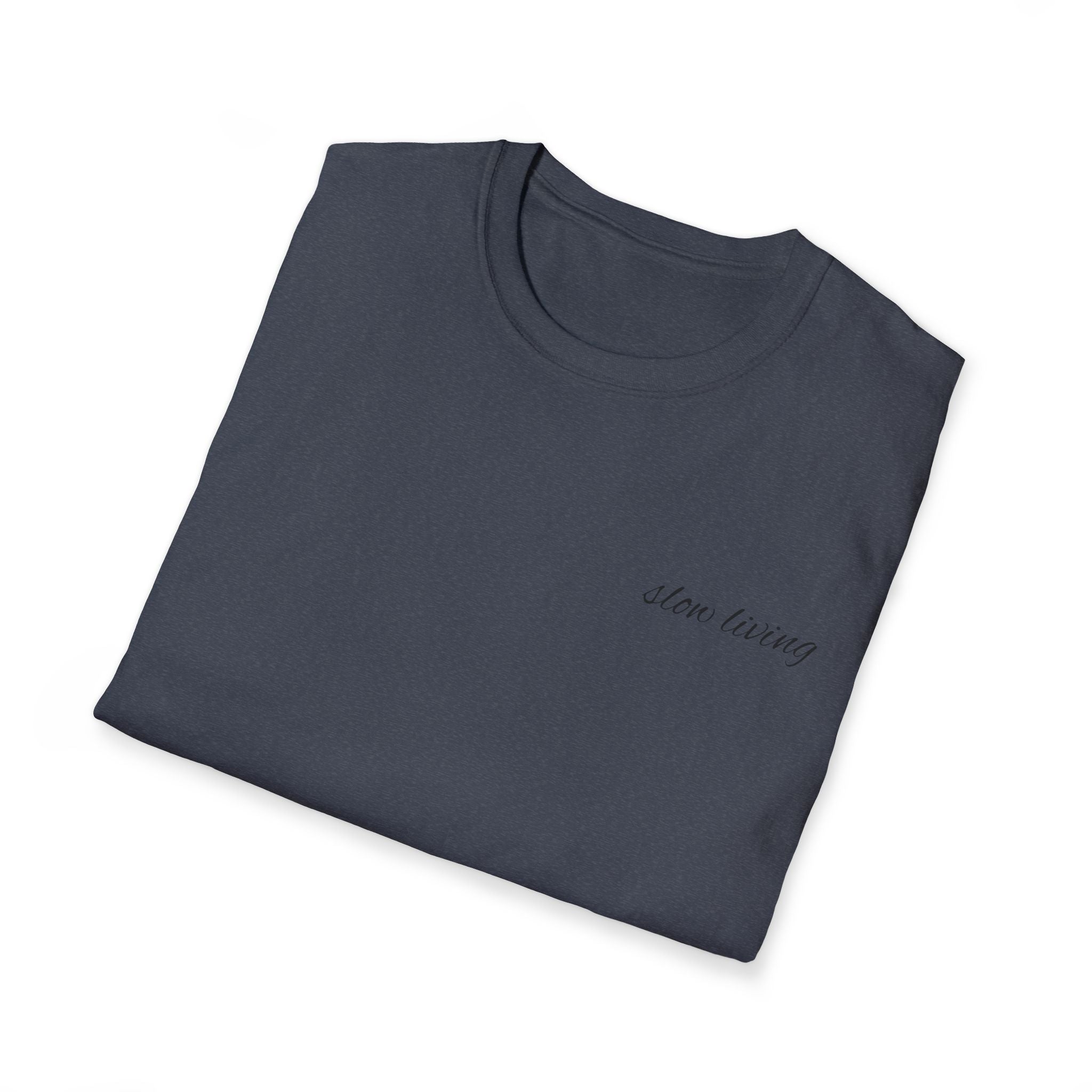 Slow Living Minimal Script Tee